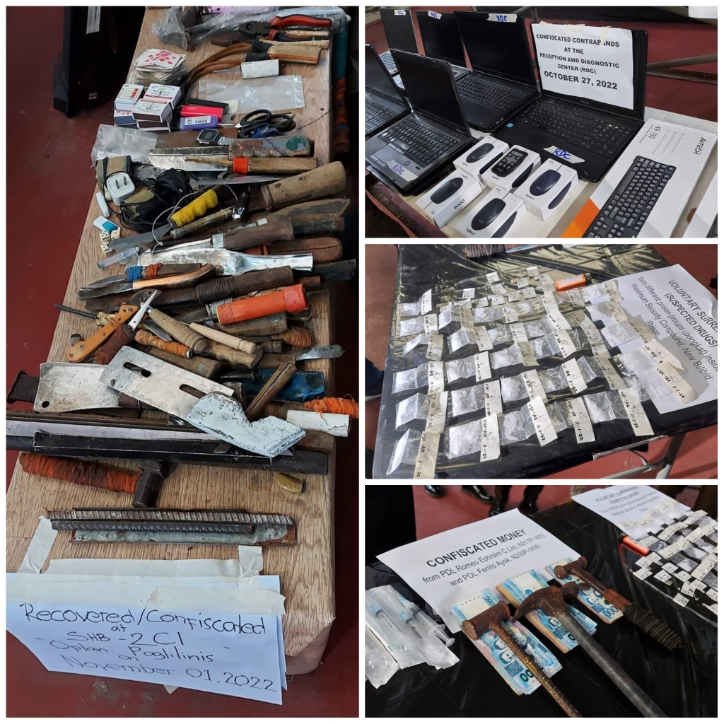 CONTRABANDS FOUND IN NEW BILIBID PRISON DURING INSPECTION