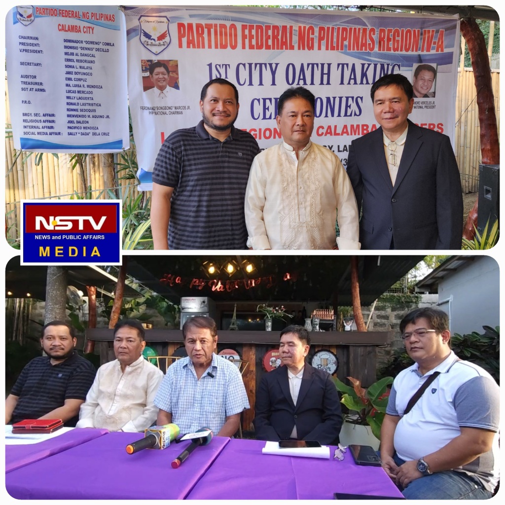 New Officers of Partido Federal ng Pilipinas of Calamba City, formally sworn in