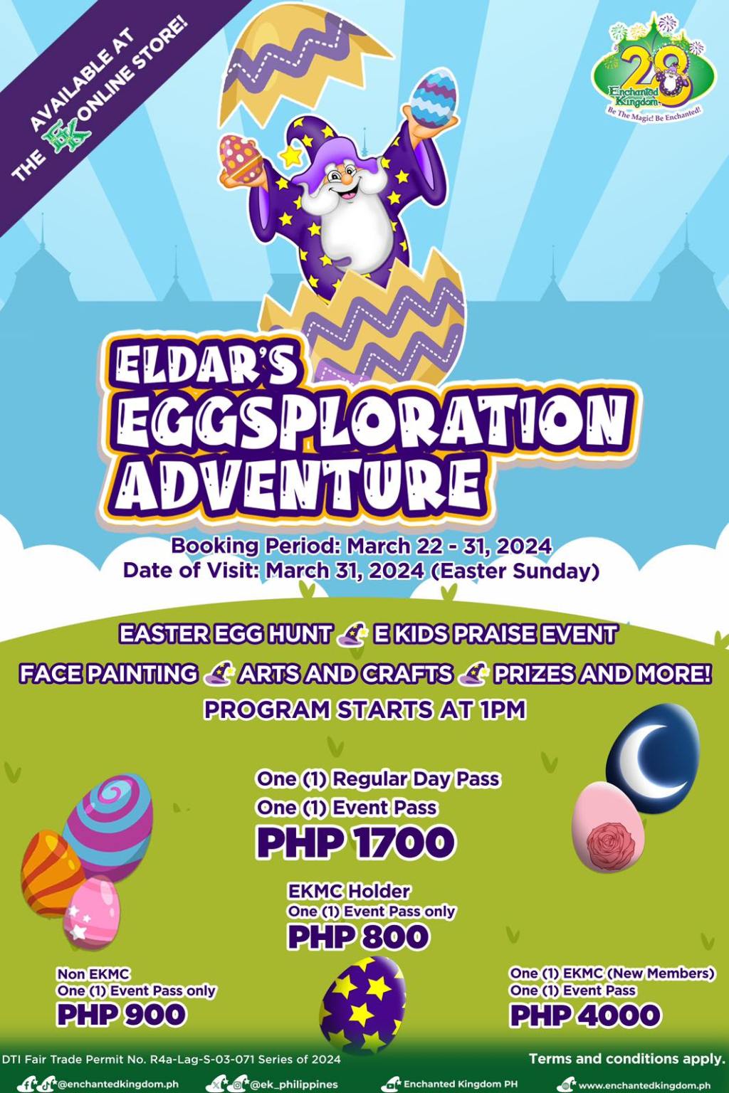 Enchanted Kingdom celebrates Easter with Eldar’s Eggsploration Adventure